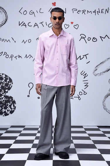 Solid Regular Fit Shirt- Smoothie Pink - Genes Online Store