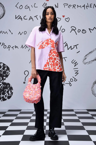 Solo Bunny Relax Fit Shirt- Smoothie Pink - Genes Online Store