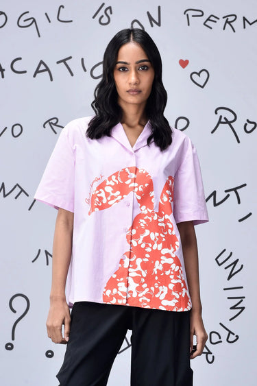 Solo Bunny Relax Fit Shirt- Smoothie Pink - Genes Online Store