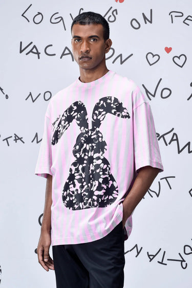 Solo Bunny T-shirt- Pink - Genes Online Store