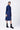 Straight Fit Shirt Dress with Heritage Embroidery - Navy Blue - Genes Lecoanet Hemant