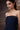 Premium black strapless satin gown women India by Genes Lecoanet Hemant