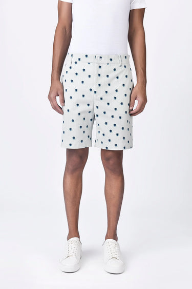 Stripe Cotton Twill Shorts - Genes Lecoanet Hemant