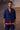 Structured Navy Moto-Collar Jacket - Genes Online Store