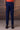 Structured Navy Straight-Leg Trouser - Genes Online Store