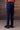 Structured Navy Straight-Leg Trouser - Genes Online Store