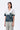 Taupe Giza Cotton Poplin Semi-Fitted A-Line Top with UV Print