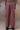 Men red textured cargo pants with relaxed fit, designer streetwear India
