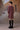 Designer cherry lacquer dress women by Genes Lecoanet Hemant textured finish