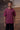 Red textured T-shirt with chest pocket detail and soft cotton fabric