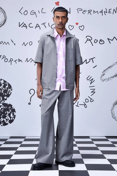 Waistband Detail Relax Fit Shirt - Genes Online Store