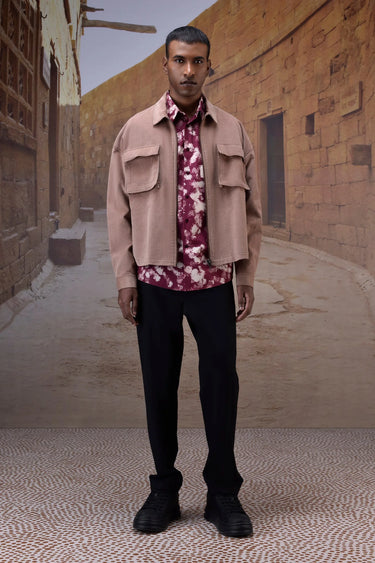 Warm Beige Classic Corduroy Shirt - Genes Online Store