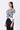 White Giza Cotton Poplin Straight Fit Top with Draped Waist - Genes Lecoanet Hemant