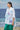 Stylish white oversized shirt for women, breathable Giza cotton fabric India