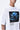 White Relaxed Fit Crew Neck T-Shirt with UV Flower Sticker - Genes Lecoanet Hemant