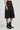 Women black designer culottes with wide leg fit, luxury fashion India