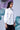 Women Cutout Embroidery Relax Fit Shirt- White - Genes Online Store