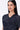 Women's Black Viscose Satin Top - Genes Lecoanet Hemant