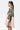 Women's Canopy Print Oversized Cotton Poplin Shirt Bright Olive Sand - Genes Lecoanet Hemant