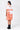 Women's Landscape Print A-Line Cotton Poplin Dress Coral Orange - Genes Lecoanet Hemant