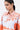 Women's Landscape Print Easy Fit Cotton Poplin Shirt -Coral Orange - Genes Lecoanet Hemant