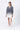 Women's Oversized Modal Top Blue & Black - Genes Lecoanet Hemant