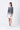 Women's Oversized Modal Top Blue & Black - Genes Lecoanet Hemant