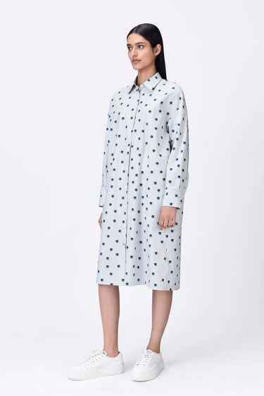 Women's Stripe Gize Cotton Dress - Genes Lecoanet Hemant