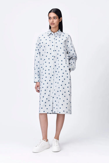 Women's Stripe Gize Cotton Dress - Genes Lecoanet Hemant