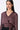 Women's Viscose Satin Shirt - Chocolate Brown - Genes Lecoanet Hemant