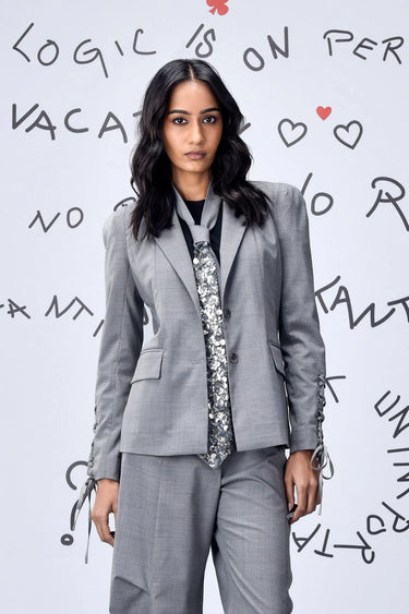 Women's Wool Slim Fit Jacket - Genes Online Store