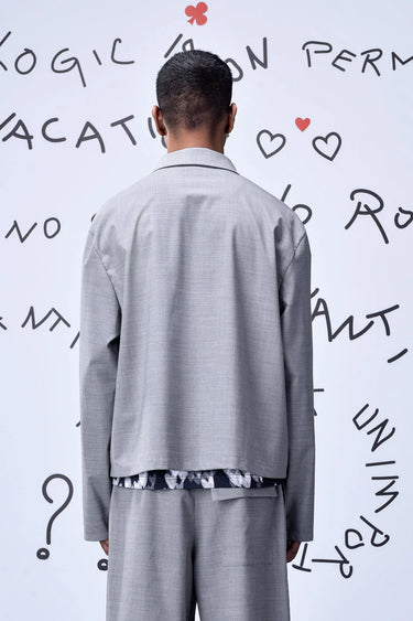 Wool Relax Fit Top- Pearl Grey - Genes Online Store