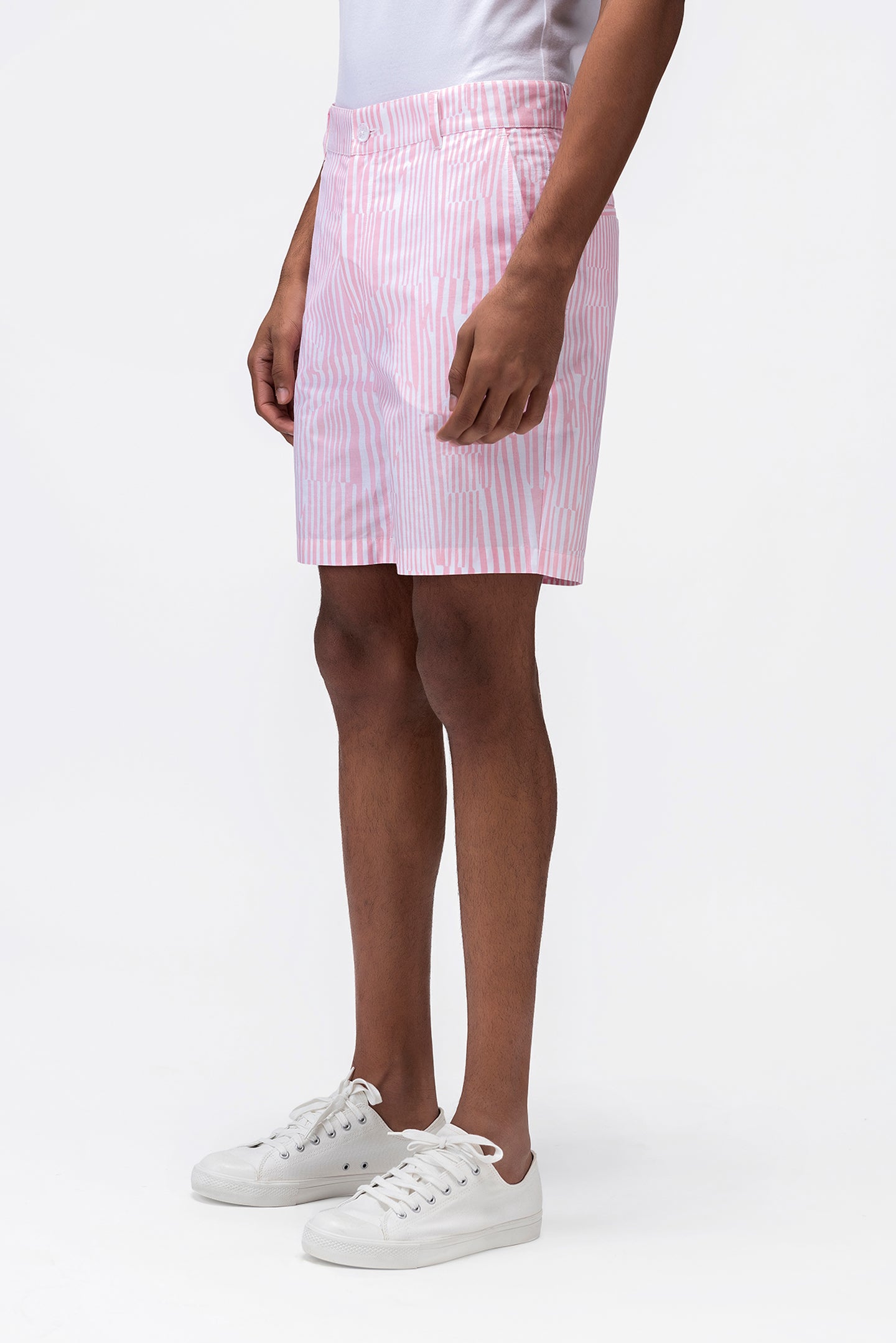 Printed Linen Mens Shorts