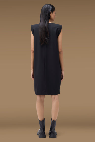 Premium Disc Applique Sleeveless Shift Dress - Poly Viscose