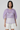 Lavender Embroidered Organza Overlay Top  - Genes Online Store