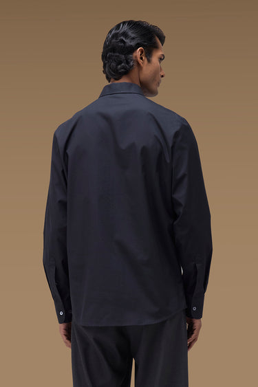 Premium Thread Detail Shirt in Black