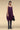 Premium Deep Purple Cotton Poplin Cocoon Dress