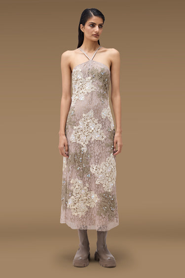 Premium Multi Color Lace Dress