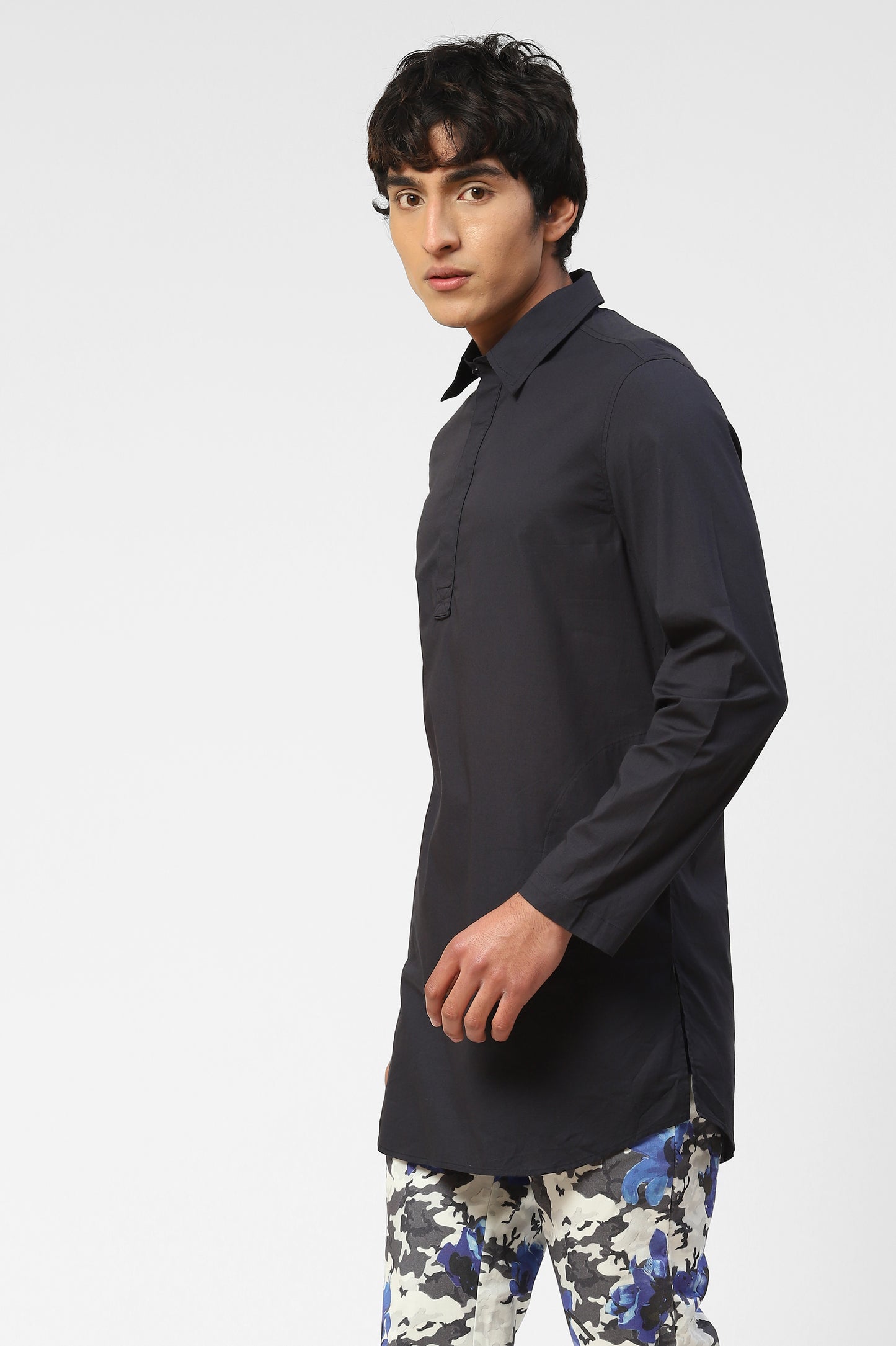 Classic Navy Blue For Men With Side Pocket