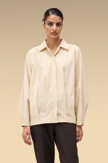 Premium Wax Paper Cotton Poplin Oversize Shirt