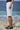 White Premium Cotton Jacquard Lycra Relaxed-Fit Shorts