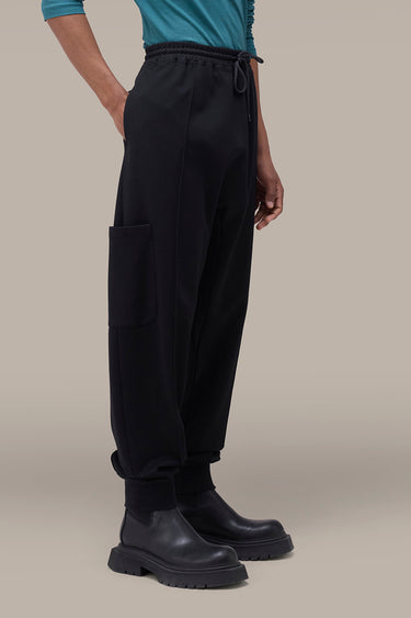 Men's Black Relaxed Jogger Pants