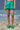 Persian Green Premium Silk Relaxed Fit Shorts