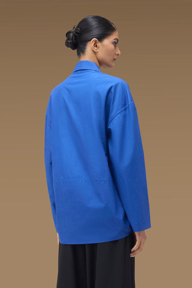 Premium Sequin Floral Relaxed Shirt - Cotton Poplin