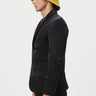 Classic Fit Two-Button Jacket with Elegant Tone-on-Tone Floral Quilting - Genes Lecoanet Hemant