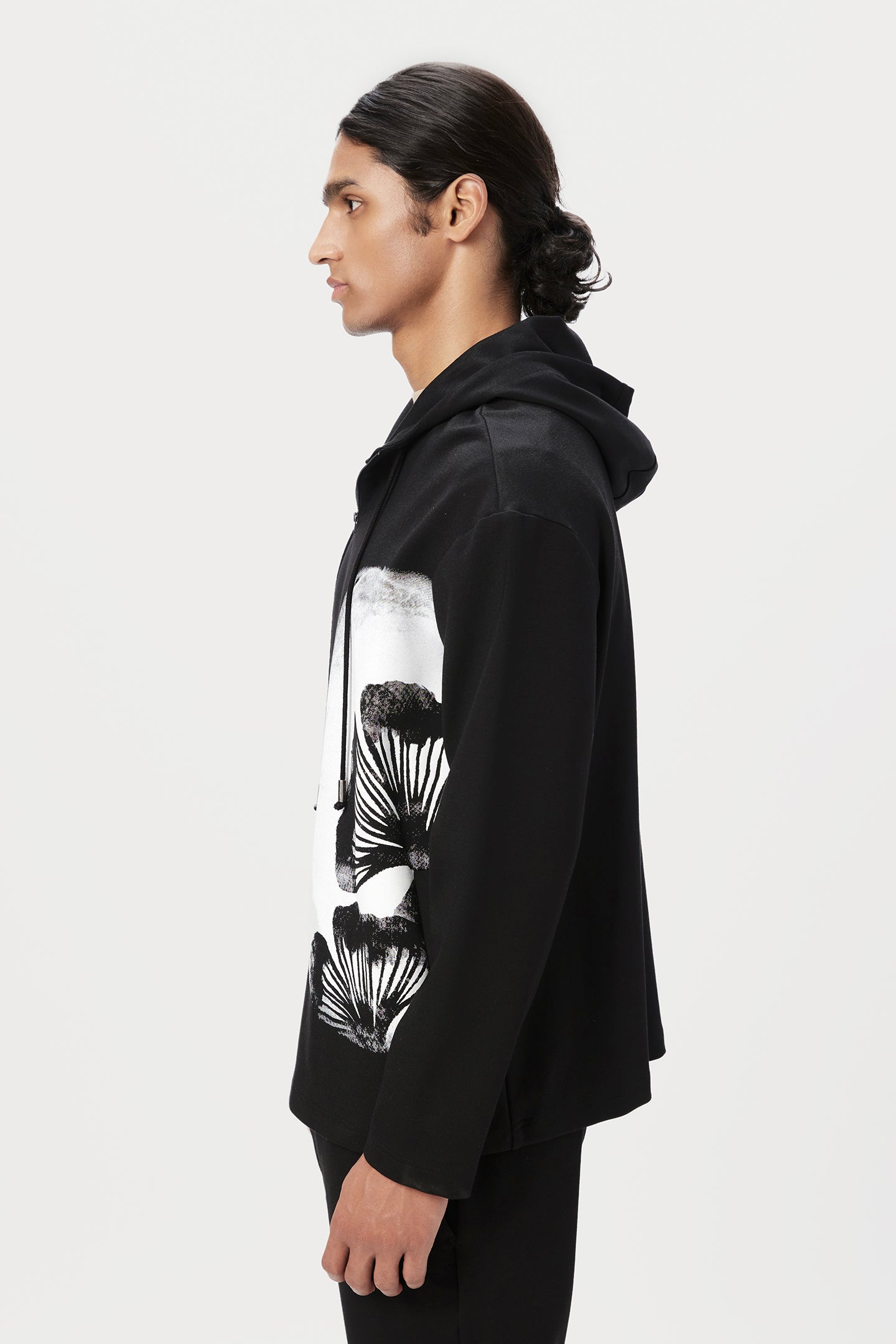 Relaxed Fit Hoodie with Drop Shoulder