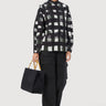 Easy Fit Sweatshirt with All-Over Large Checks Print - Genes Lecoanet Hemant