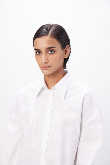 Straight Fit Shirt with Soft Rounded Sleeves - Genes Lecoanet Hemant
