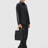 Slim Fit Button-Up Shirt with Striking Line Print - Genes Lecoanet Hemant