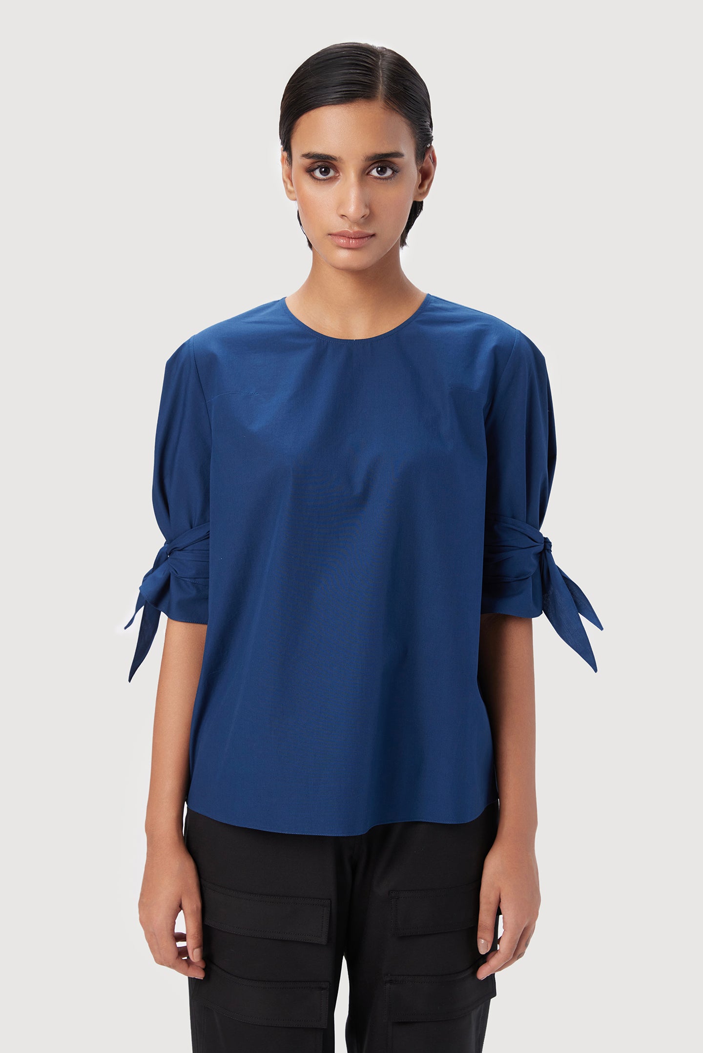 Straight Fit Round Neck Top